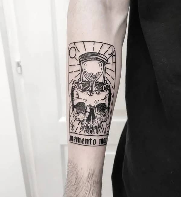 Memento Mori Tarot Card Tattoo