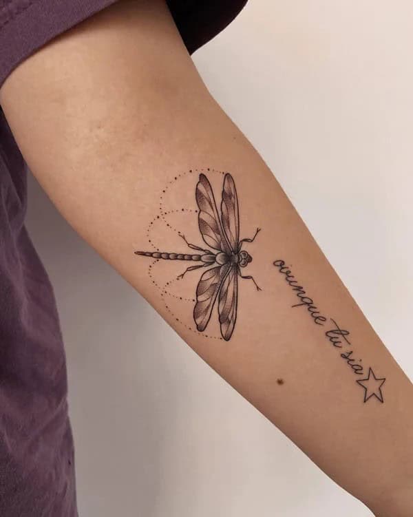 More Sublime Entries Of Dragonfly Tattoos