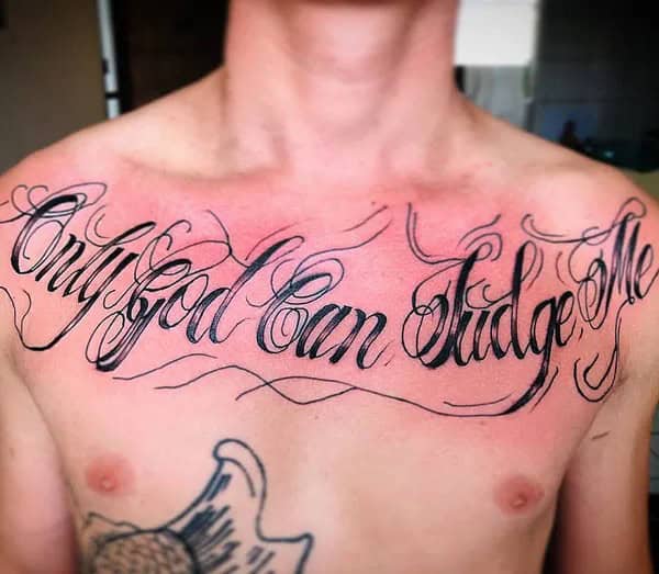 More Unique “Only God Can Judge Me” Tattoos To Take Inspiration From