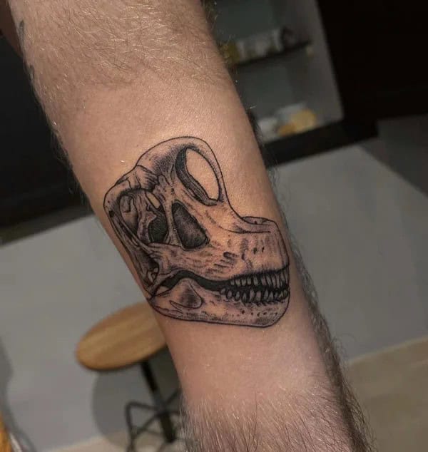 Dinosaur Skull Tattoo