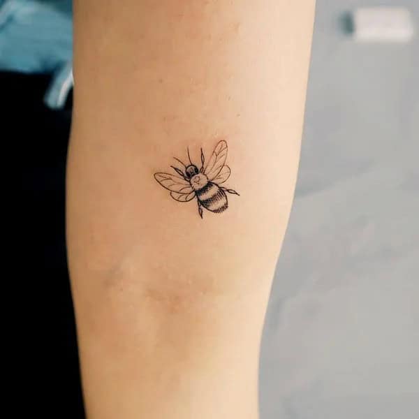 Simple Bee Tattoo