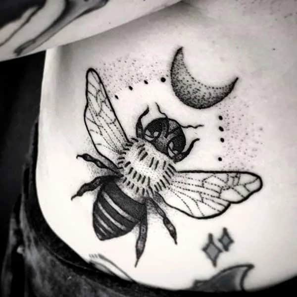 Vintage Bee tattoo