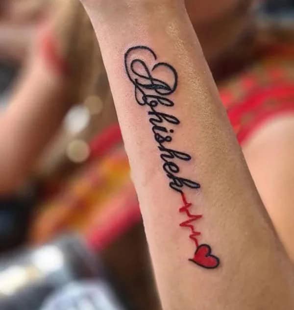 Forearm Name Tattoo