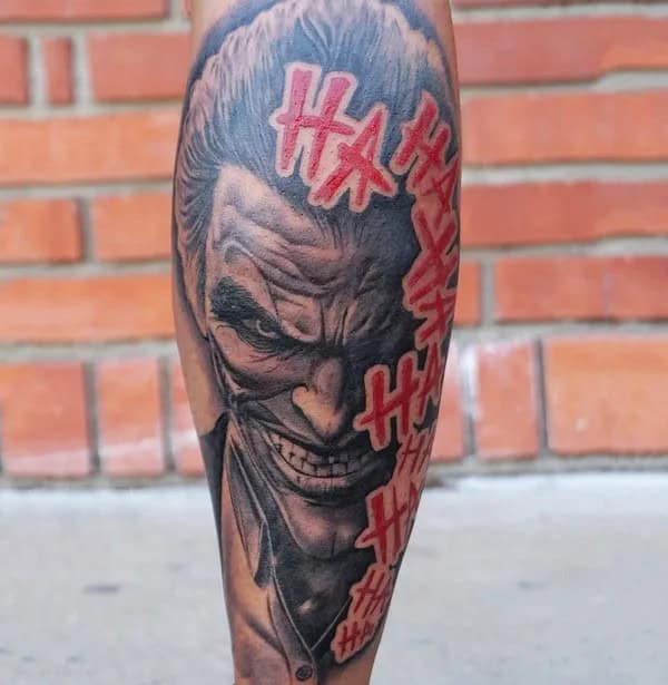 Joker Hahaha Tattoo