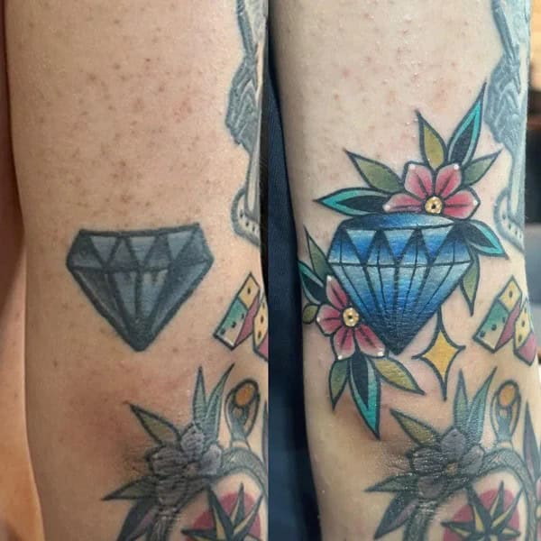 Traditional Diamond Tattoo