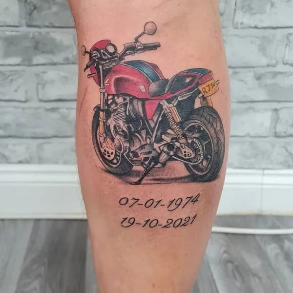 Motorcycle Memorial Tattoo