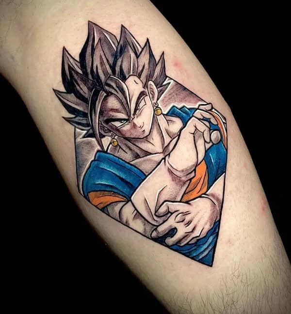 Geometric Anime Tattoo