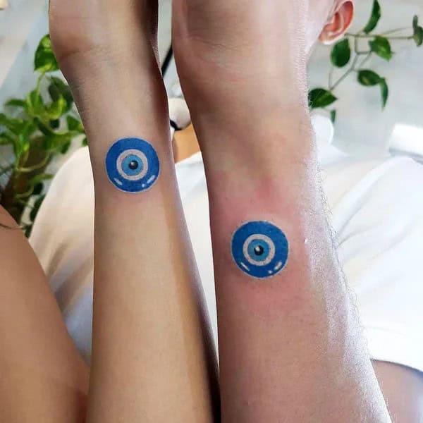 Evil Eye Matching Tattoo