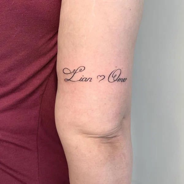 Forearm Name Tattoo