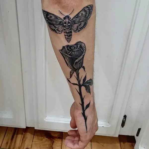 More Death Moth Tattoos That Can’t Be Ignored!