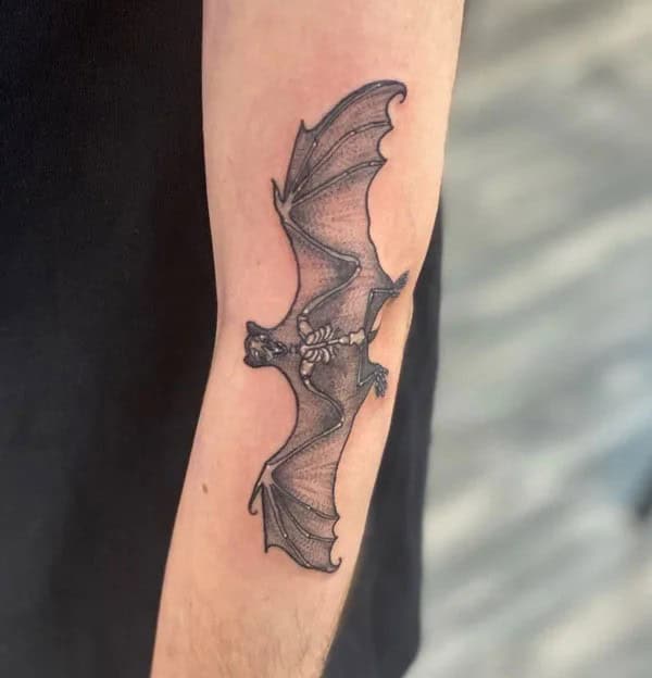 Bat Tattoo On Hand