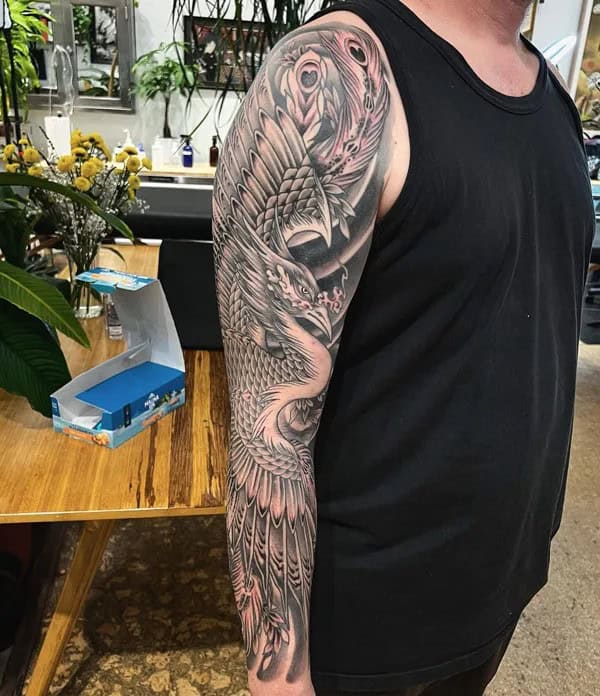 Phoenix Sleeve Tattoo