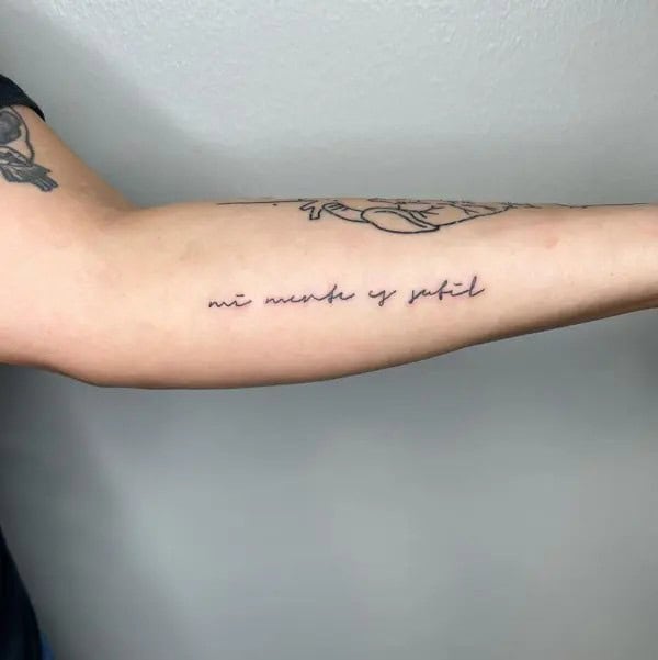 Small Quotes Tattoo