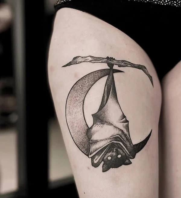 Bat Tattoo On Hand