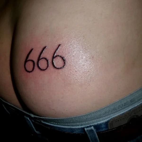 666 Rear Tattoo