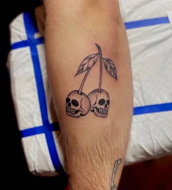 Skull Cherry Tattoo