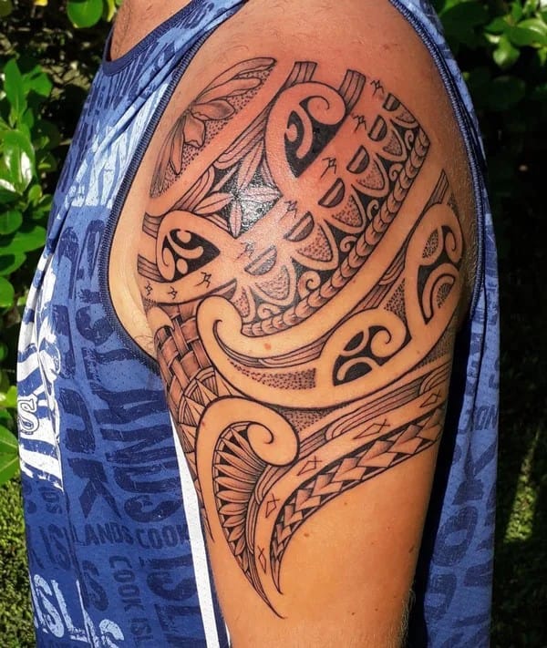 Polynesian Arm Tattoo