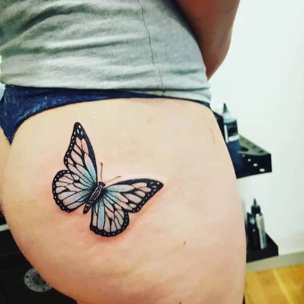 Bite Me Butt Tattoo