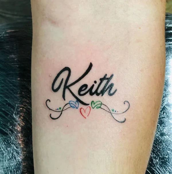 Forearm Name Tattoo