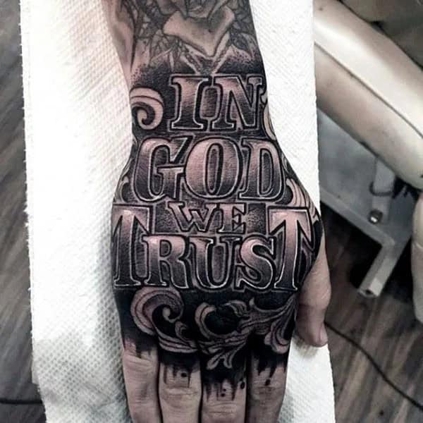 More “In God, We Trust” Tattoos To Dismiss Feelings Of Despair