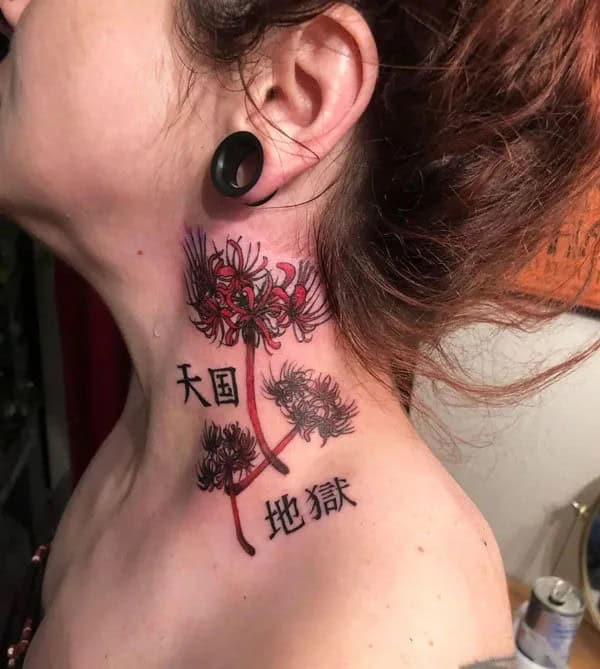 Demon Slayer Spider Lily Tattoo