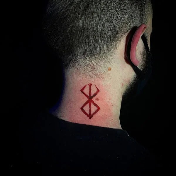 Berserk Neck Tattoo