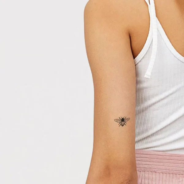 Small Bee Tattoo