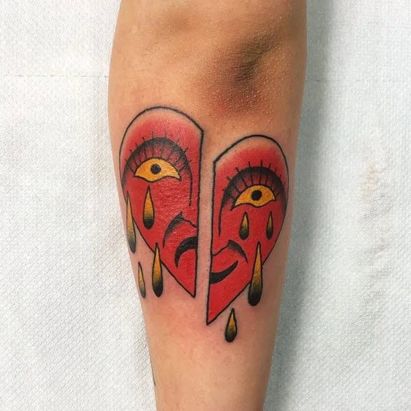 More Broken Heart Tattoos To Wear This Year