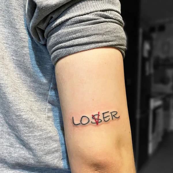 Evil Loser Lover tattoo