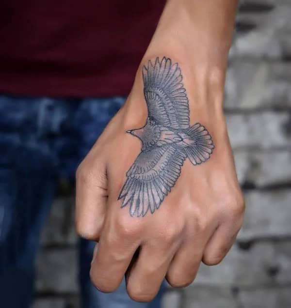 Eagle Tattoo on the Hand