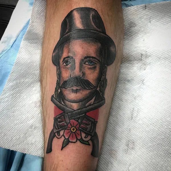 Doc Holliday Chest Tattoo