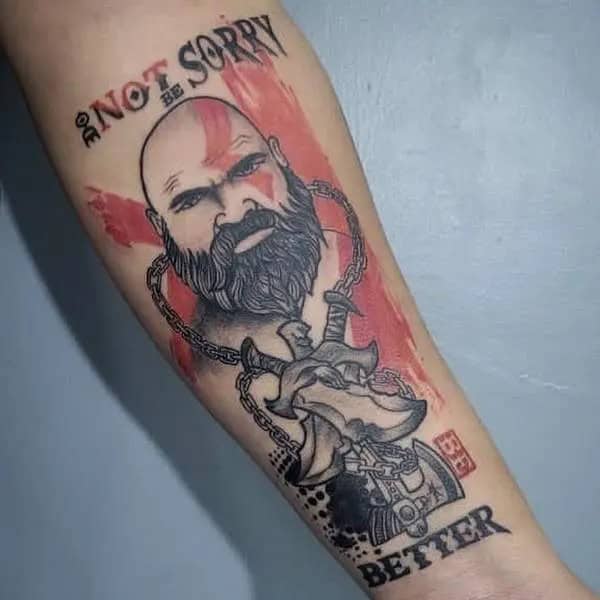 Kratos God Of War Tattoo