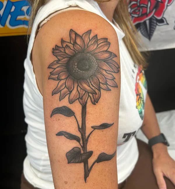 Sunflower Arm Tattoo